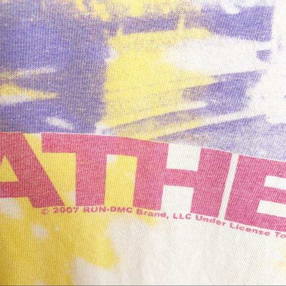 Run DMC Tougher Than Leather Tie Dye Tee 2007 X Large - Picture 3 of 8